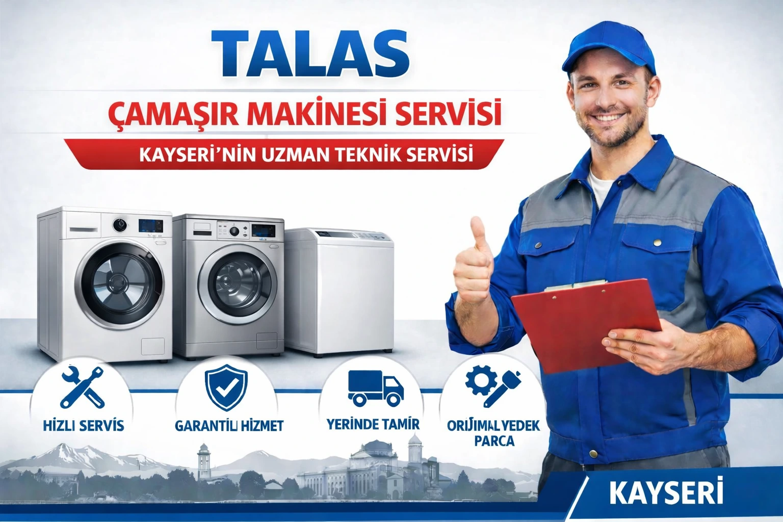 Talas Çamaşır Makinesi Servisi