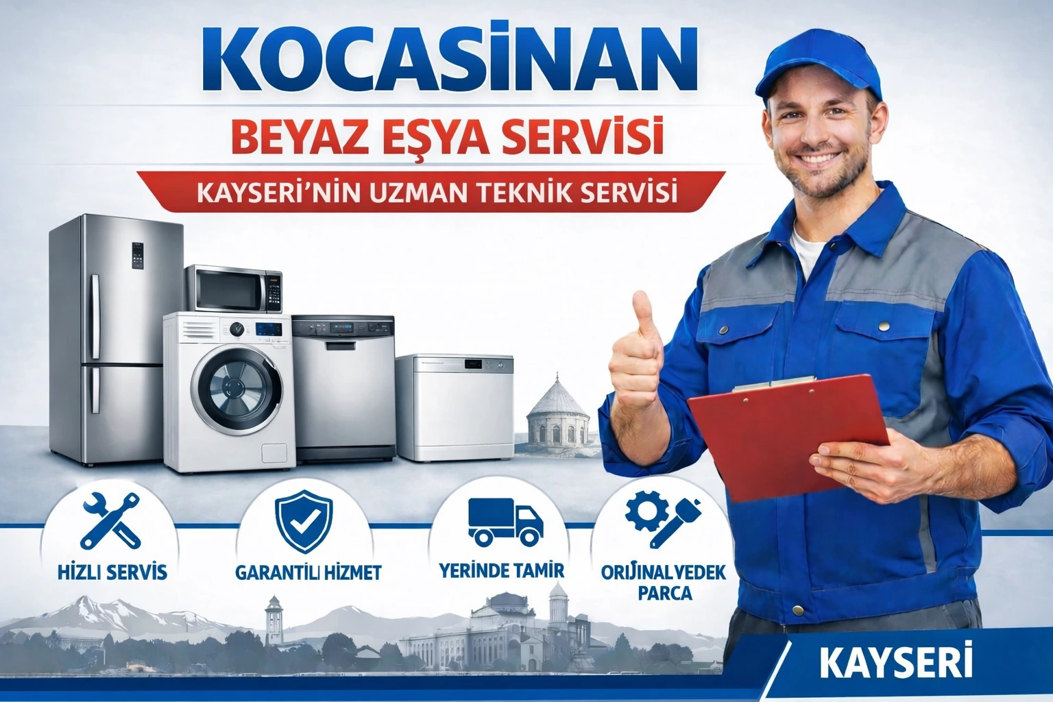 Kocasinan Beyaz Eşya Servisi