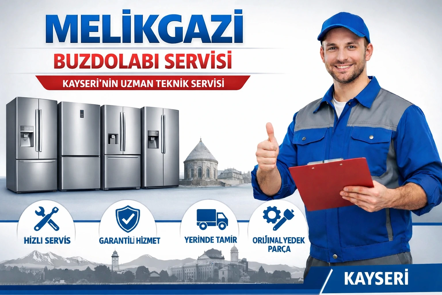 Melikgazi Buzdolabı Servisi